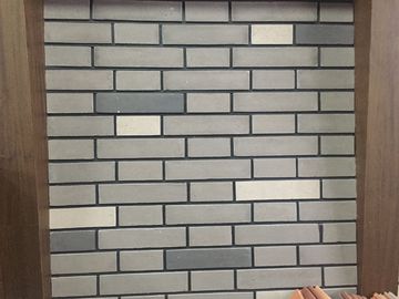 Building Wall Cladding Mixed Color Split Brick Veneer Wall Panels Different Sizes