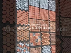 Đồ gạch đất sét tái chế màu đỏ mẫu miễn phí cho tường nền 240 * 50 * 20mm