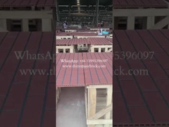 Gạch chia bên ngoài gạch mỏng hiệu ứng màu đỏ Lớp phủ dễ dàng Xây dựng